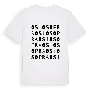 Osio Sopra ordlek t-shirt – ekologisk bomull t-shirt från Pinshirt