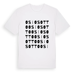 Osio Sotto ordlek t-shirt – ekologisk bomull t-shirt från Pinshirt