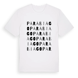Parabiago ordlek t-shirt – ekologisk bomull t-shirt från Pinshirt