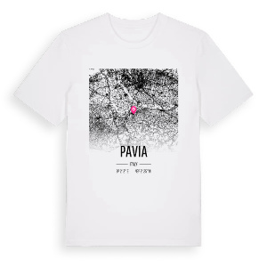 Pavia karta t-shirt – ekologisk bomull t-shirt från Pinshirt