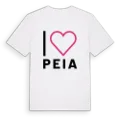 Jag älskar Peia t-shirt stort tryck