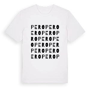 Pero ordlek t-shirt – ekologisk bomull t-shirt från Pinshirt