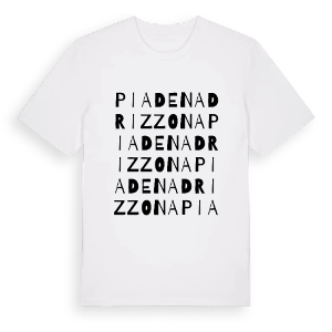 Piadena Drizzona ordlek t-shirt – ekologisk bomull t-shirt från Pinshirt