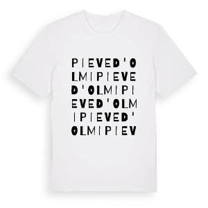 Pieve d'Olmi ordlek t-shirt – ekologisk bomull t-shirt från Pinshirt