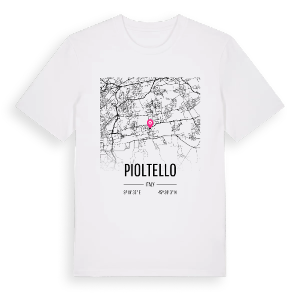 Pioltello karta t-shirt – ekologisk bomull t-shirt från Pinshirt