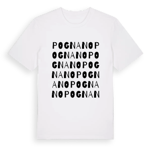Pognano ordlek t-shirt – ekologisk bomull t-shirt från Pinshirt
