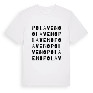 Polaveno ordlek t-shirt – ekologisk bomull t-shirt från Pinshirt