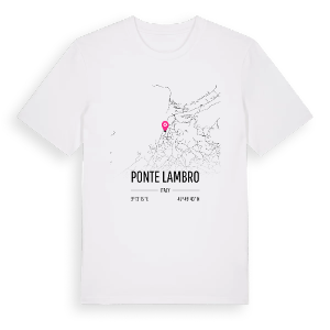 Ponte Lambro karta t-shirt – ekologisk bomull t-shirt från Pinshirt