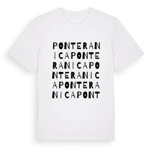 Ponteranica ordlek t-shirt – ekologisk bomull t-shirt från Pinshirt