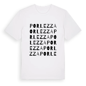 Porlezza ordlek t-shirt – ekologisk bomull t-shirt från Pinshirt