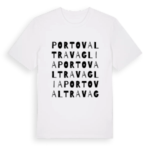 Porto Valtravaglia ordlek t-shirt – ekologisk bomull t-shirt från Pinshirt