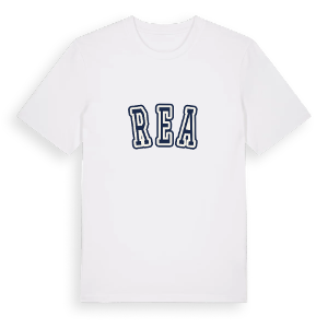 Rea college t-shirt – ekologisk bomull t-shirt från Pinshirt