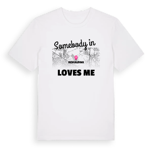 Någon i Rescaldina älskar mig t-shirt – ekologisk bomull t-shirt från Pinshirt