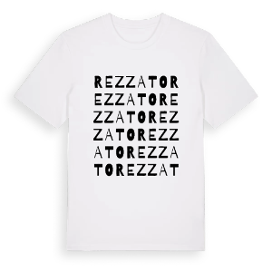 Rezzato ordlek t-shirt – ekologisk bomull t-shirt från Pinshirt