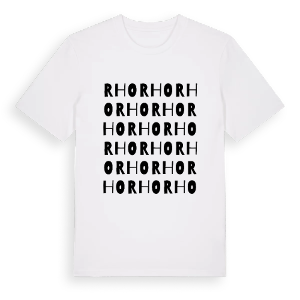 Rho ordlek t-shirt – ekologisk bomull t-shirt från Pinshirt