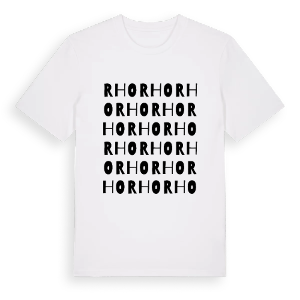 Rho ordlek t-shirt – ekologisk bomull t-shirt från Pinshirt