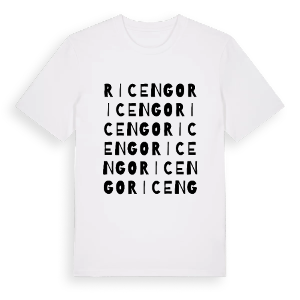 Ricengo ordlek t-shirt – ekologisk bomull t-shirt från Pinshirt