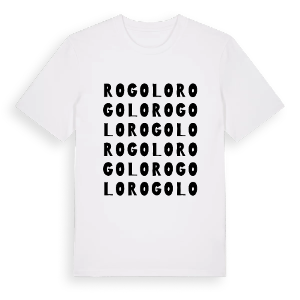 Rogolo ordlek t-shirt – ekologisk bomull t-shirt från Pinshirt