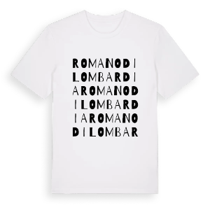 Romano di Lombardia ordlek t-shirt – ekologisk bomull t-shirt från Pinshirt