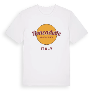 Roncadelle cirkel t-shirt – ekologisk bomull t-shirt från Pinshirt