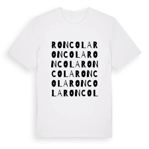Roncola ordlek t-shirt – ekologisk bomull t-shirt från Pinshirt