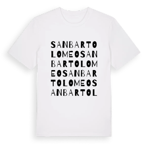San Bartolomeo ordlek t-shirt – ekologisk bomull t-shirt från Pinshirt