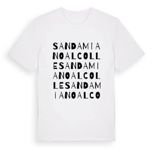 San Damiano al Colle ordlek t-shirt – ekologisk bomull t-shirt från Pinshirt