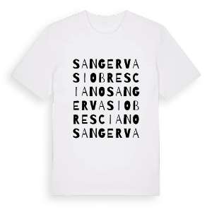 San Gervasio Bresciano ordlek t-shirt – ekologisk bomull t-shirt från Pinshirt