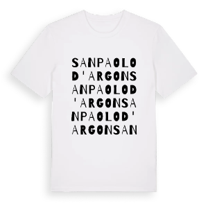 San Paolo d'Argon ordlek t-shirt – ekologisk bomull t-shirt från Pinshirt