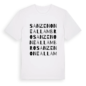 San Zenone al Lambro ordlek t-shirt – ekologisk bomull t-shirt från Pinshirt