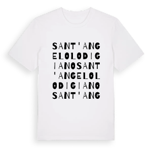 Sant'Angelo Lodigiano ordlek t-shirt – ekologisk bomull t-shirt från Pinshirt