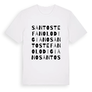 Santo Stefano Lodigiano ordlek t-shirt – ekologisk bomull t-shirt från Pinshirt