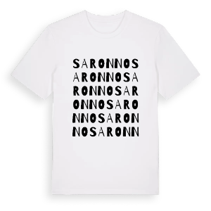 Saronno ordlek t-shirt – ekologisk bomull t-shirt från Pinshirt