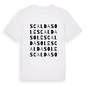 Scaldasole ordlek t-shirt – ekologisk bomull t-shirt från Pinshirt