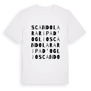 Scandolara Ripa d'Oglio ordlek t-shirt – ekologisk bomull t-shirt från Pinshirt