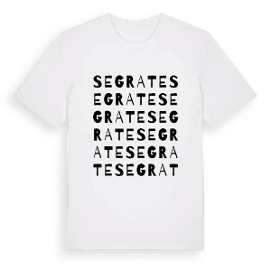 Segrate ordlek t-shirt – ekologisk bomull t-shirt från Pinshirt