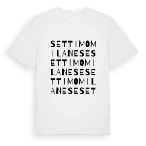 Settimo Milanese ordlek t-shirt – ekologisk bomull t-shirt från Pinshirt