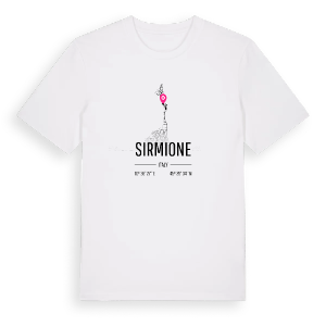 Sirmione karta t-shirt – ekologisk bomull t-shirt från Pinshirt