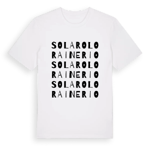 Solarolo Rainerio ordlek t-shirt – ekologisk bomull t-shirt från Pinshirt