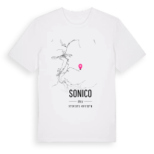 Sonico karta t-shirt – ekologisk bomull t-shirt från Pinshirt