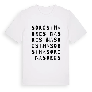 Soresina ordlek t-shirt – ekologisk bomull t-shirt från Pinshirt