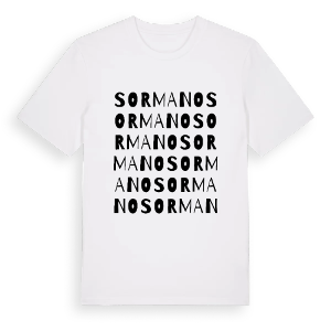 Sormano ordlek t-shirt – ekologisk bomull t-shirt från Pinshirt