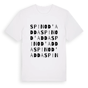 Spino d'Adda ordlek t-shirt – ekologisk bomull t-shirt från Pinshirt
