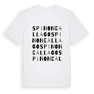 Spinone al Lago ordlek t-shirt – ekologisk bomull t-shirt från Pinshirt