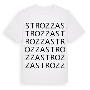 Strozza ordlek t-shirt – ekologisk bomull t-shirt från Pinshirt