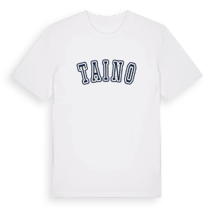 Taino college t-shirt – ekologisk bomull t-shirt från Pinshirt