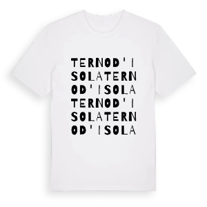 Terno d'Isola ordlek t-shirt – ekologisk bomull t-shirt från Pinshirt