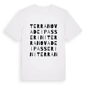 Terranova dei Passerini ordlek t-shirt – ekologisk bomull t-shirt från Pinshirt