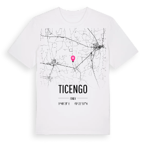 Ticengo karta t-shirt – ekologisk bomull t-shirt från Pinshirt