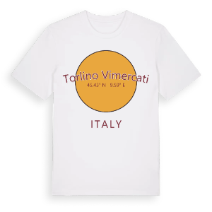 Torlino Vimercati cirkel t-shirt – ekologisk bomull t-shirt från Pinshirt